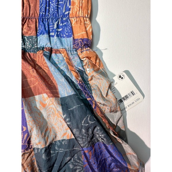 Free People The Way Home Patchwork Shorts Size M High Waist Boho Festival NWT - Picture 5 of 8